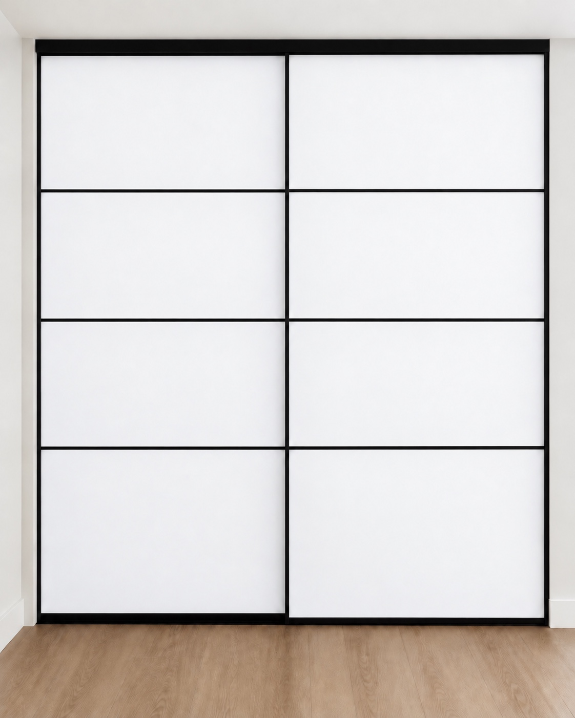 White infill with dividing profiles
